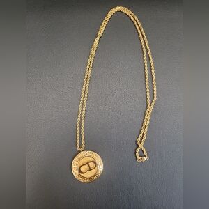 Dior Gold Pendant Necklace